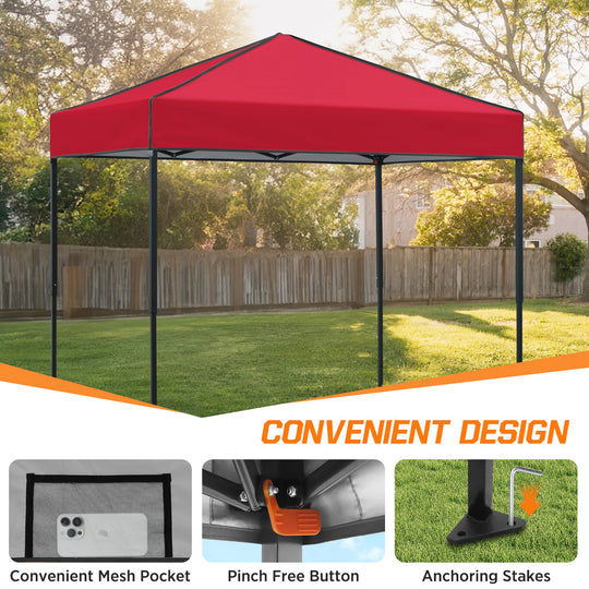 COOS BAY Pop Up Canopy Tent 6x4