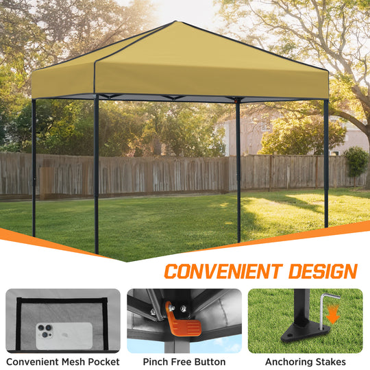 COOS BAY Pop Up Canopy Tent 6x4