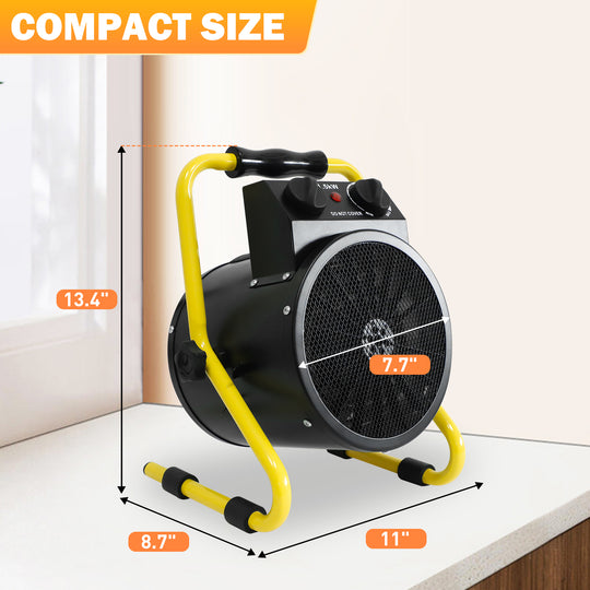 COOS BAY 1500W Portable Electric Space Heater, 1/2 Pack, Black