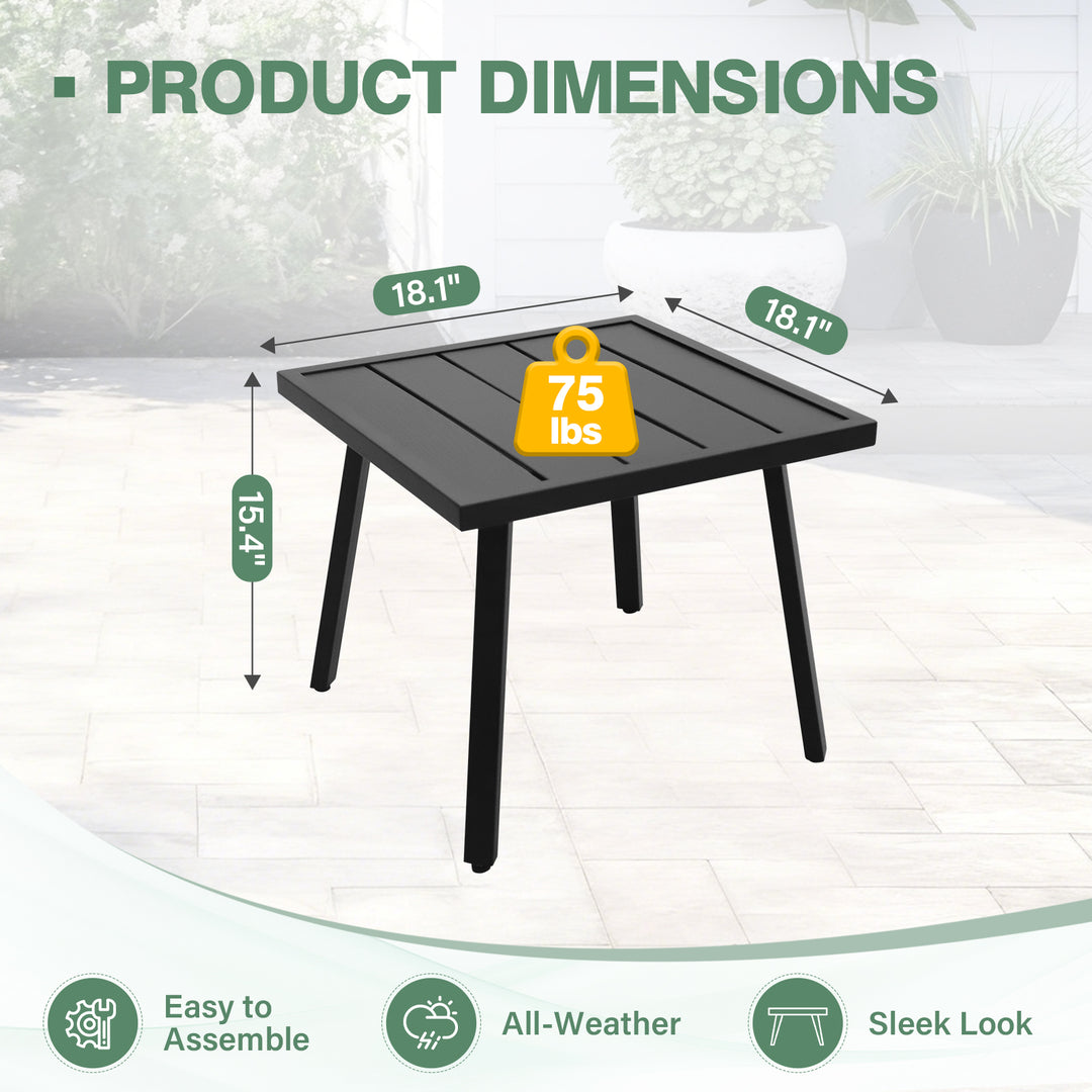 COOS BAY Urban Oasis Metal Side Table/Coffee Table