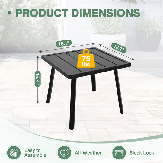 COOS BAY Urban Oasis Metal Side Table/Coffee Table