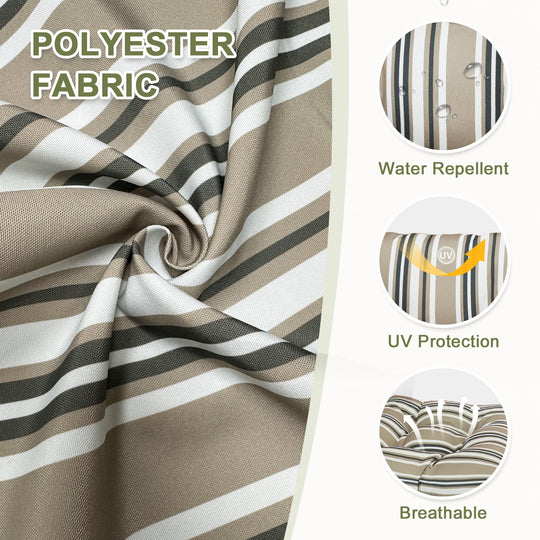 COOS BAY Tufted High Back Chair Cushions, 42x21 Inch, Set of 2