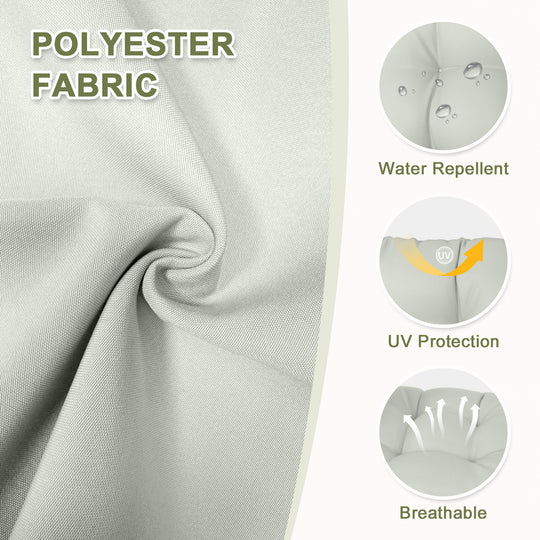 COOS BAY Tufted High Back Chair Cushions, 42x21 Inch, Set of 2