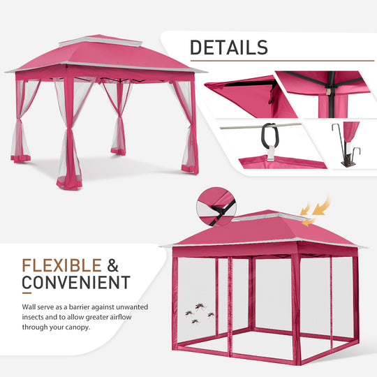 COOS BAY 11x11 Pop Up Gazebo with Mesh Netting