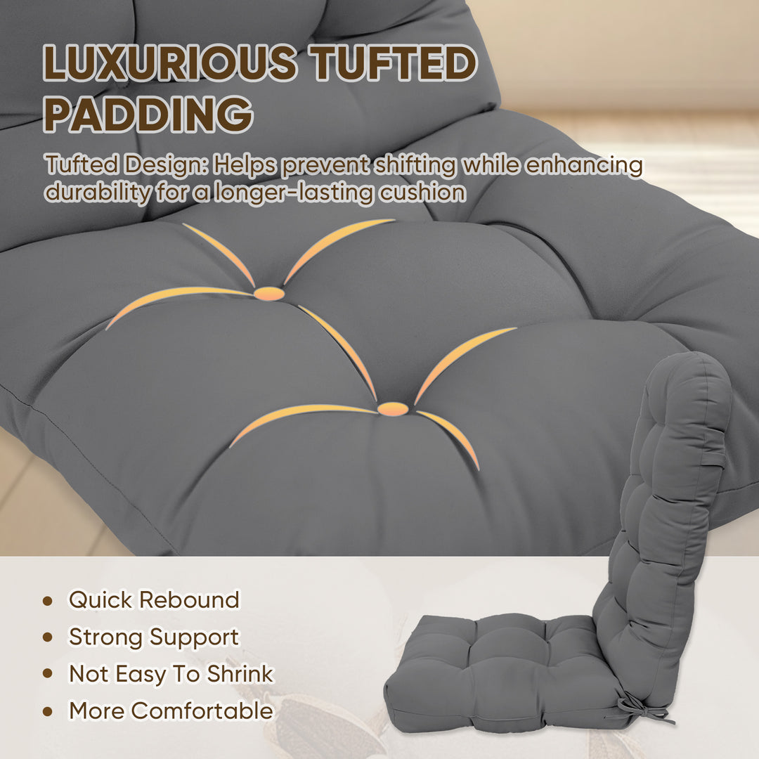 COOS BAY High Back Adirondack Chair Cushions, 49x20x5, Set of 2