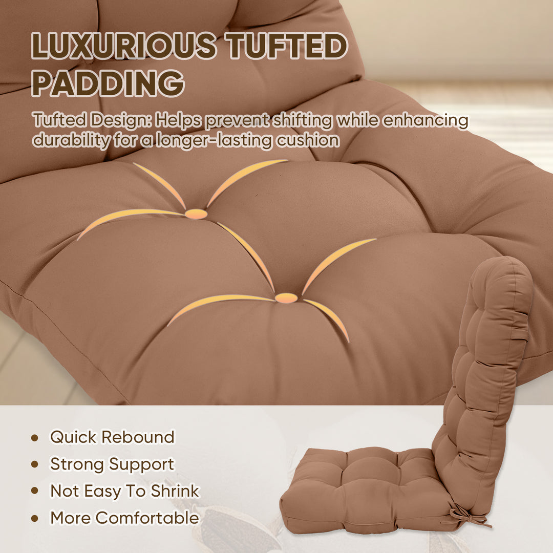 COOS BAY High Back Adirondack Chair Cushions, 49x20x5, Set of 2