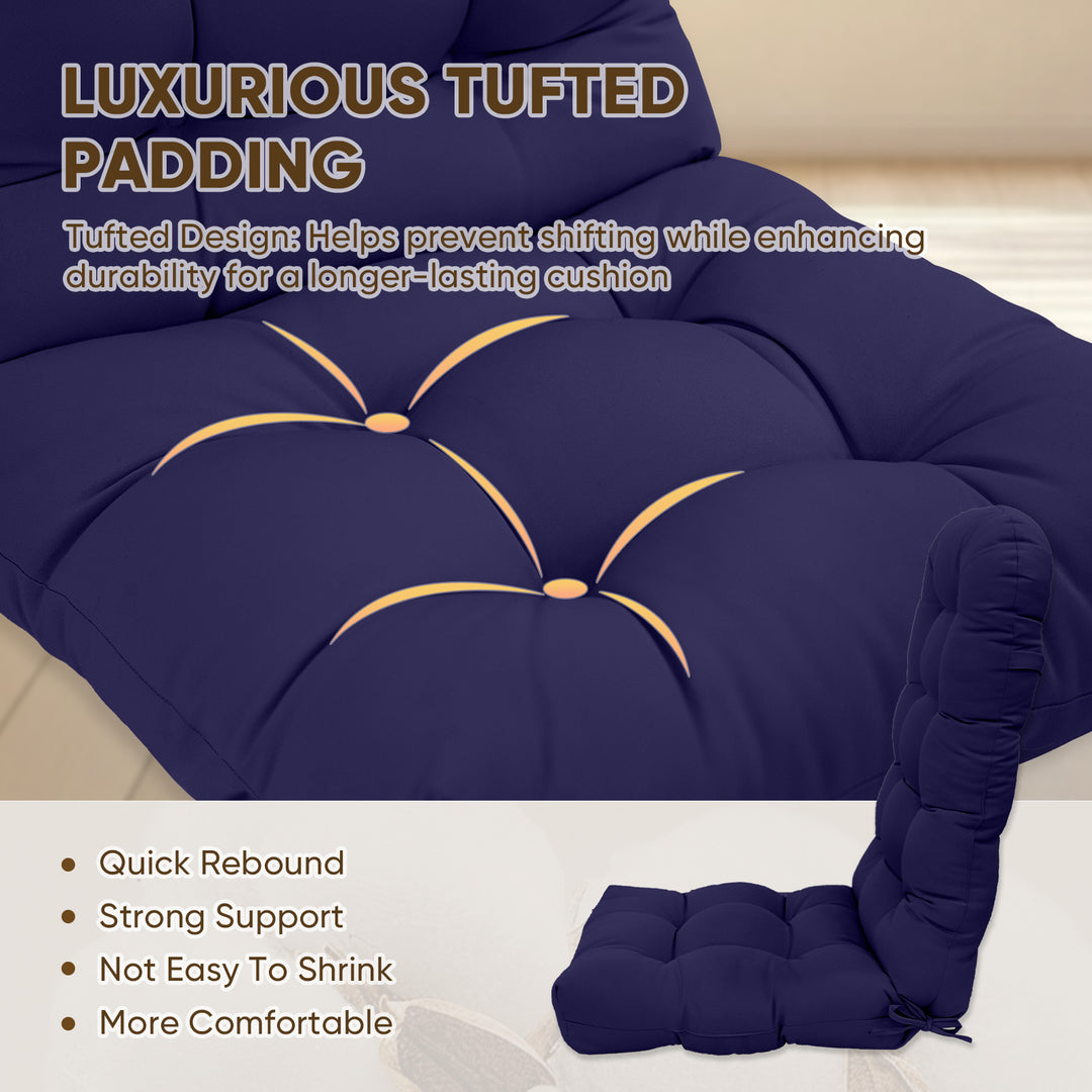 COOS BAY High Back Adirondack Chair Cushions, 49x20x5, Set of 2