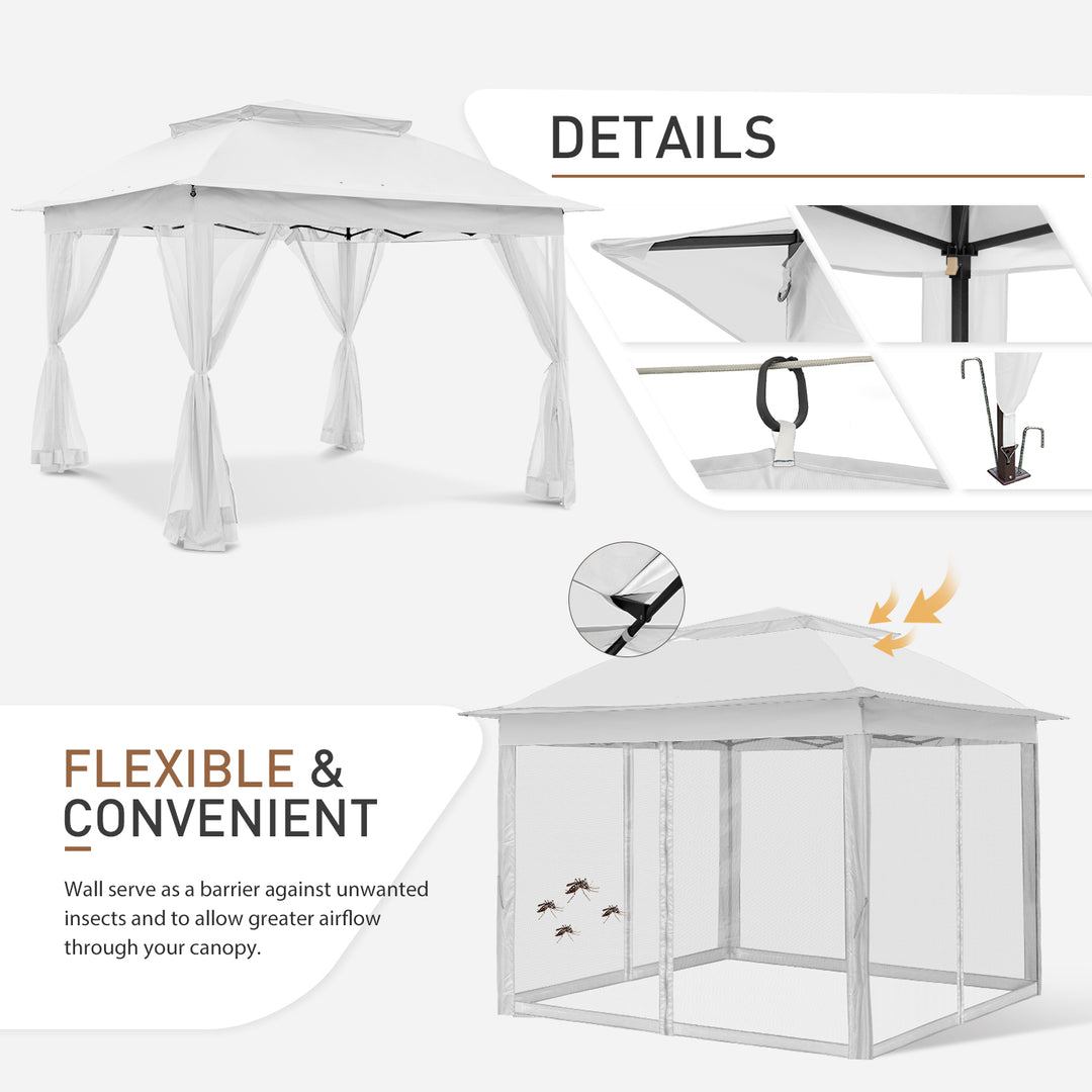 COOS BAY 11x11 Pop Up Gazebo with Mesh Netting