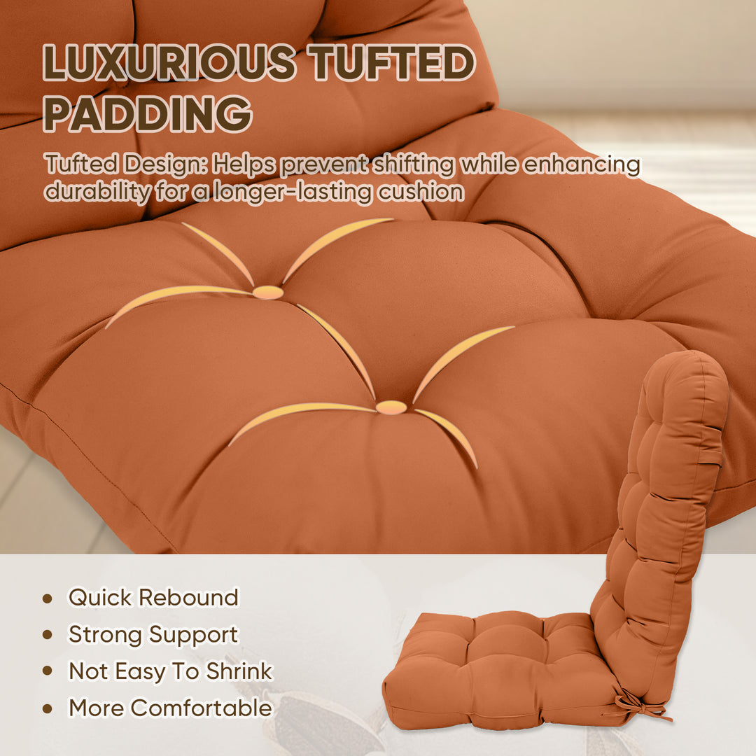 COOS BAY High Back Adirondack Chair Cushions, 49x20x5, Set of 2