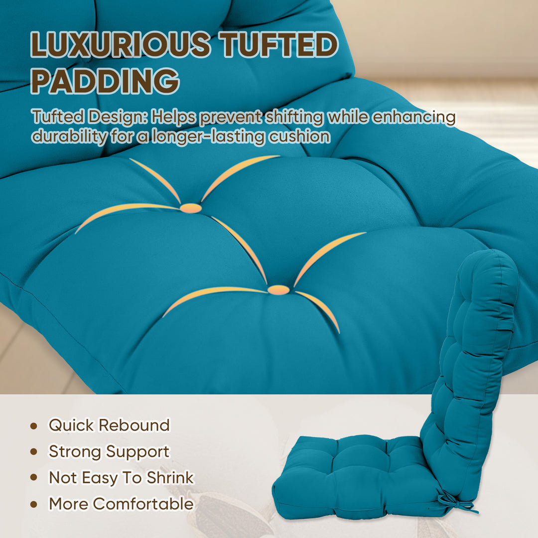 COOS BAY High Back Adirondack Chair Cushions, 49x20x5, Set of 2