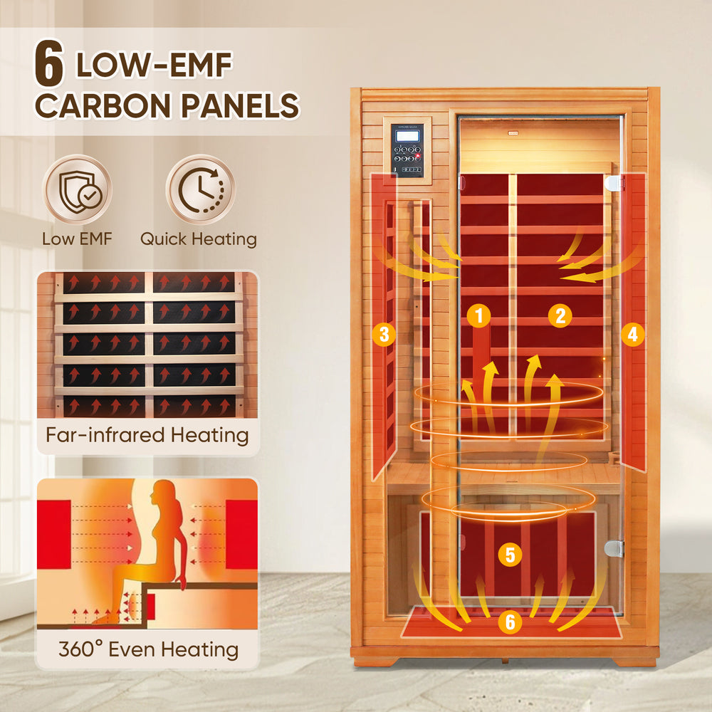 COOS BAY 1-2/2 Person Far Infrared Sauna