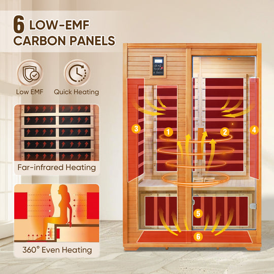 COOS BAY 1-2/2 Person Far Infrared Sauna