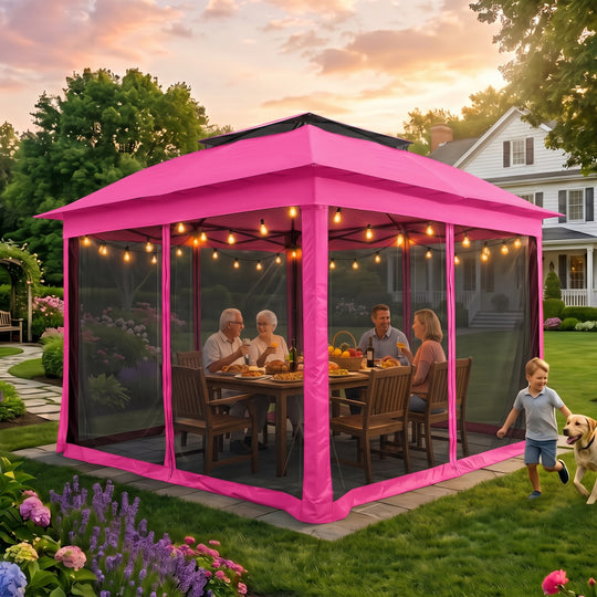 COOS BAY 11x11 Pop Up Gazebo with Mesh Netting