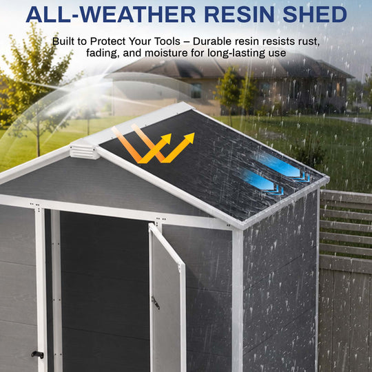 COOS BAY 5x3/6x4/8x6/8x8 Outdoor Storage Shed