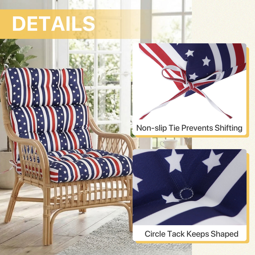 COOS BAY Outdoor Chair Cushions High Back 46x22 Inch, 2 Pack