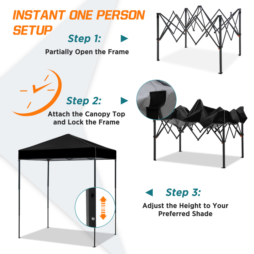 COOS BAY Pop Up Canopy Tent 6x4