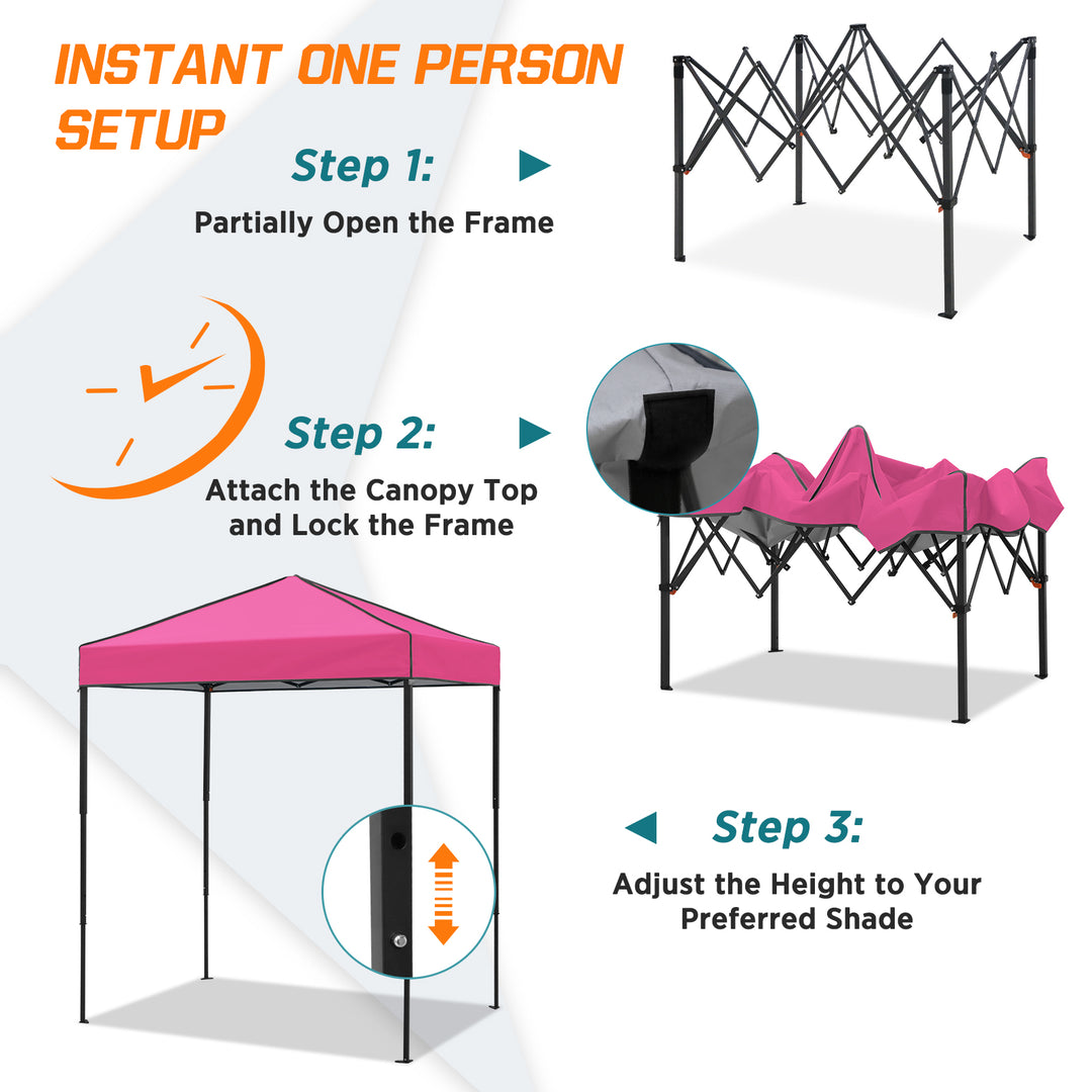 COOS BAY Pop Up Canopy Tent 6x4