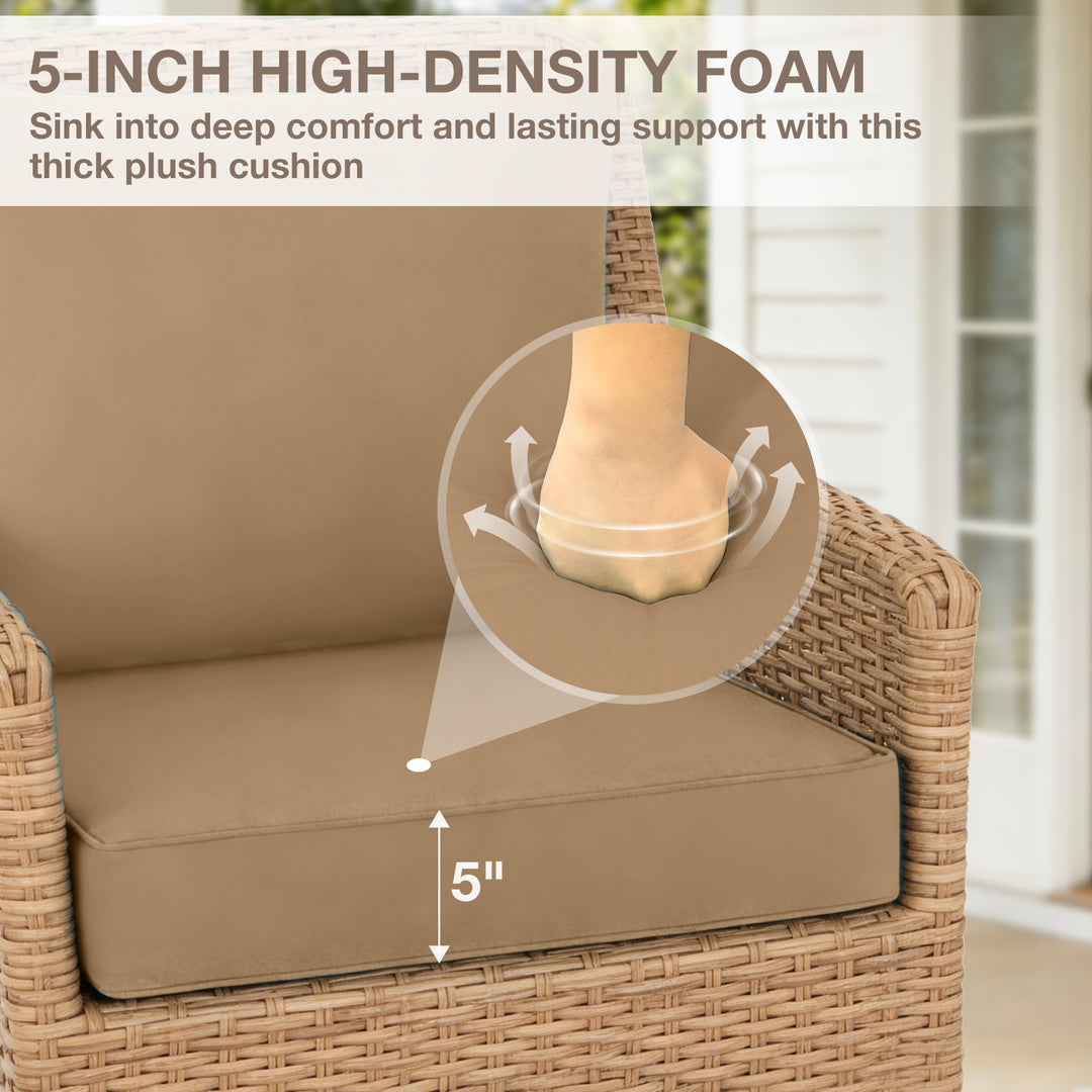 COOS BAY Deep Seat Patio Chair Cushions, 1 Pack