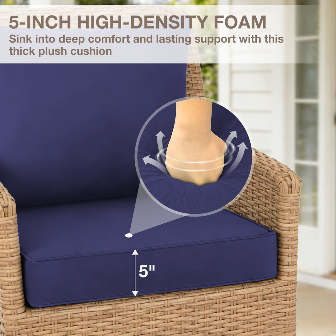 COOS BAY Deep Seat Patio Chair Cushions, 1 Pack