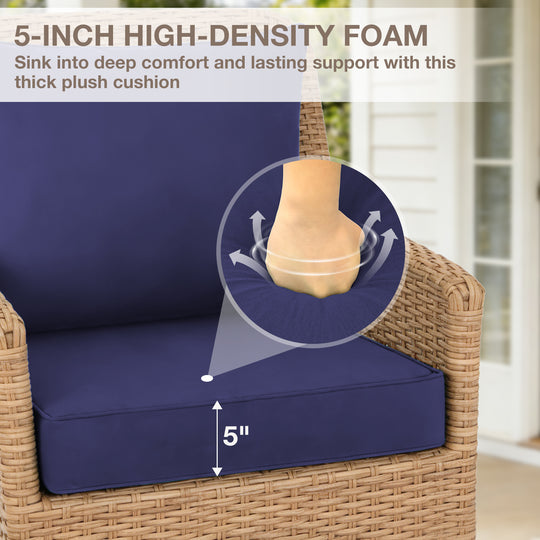 COOS BAY Deep Seat Patio Chair Cushions, 1 Pack