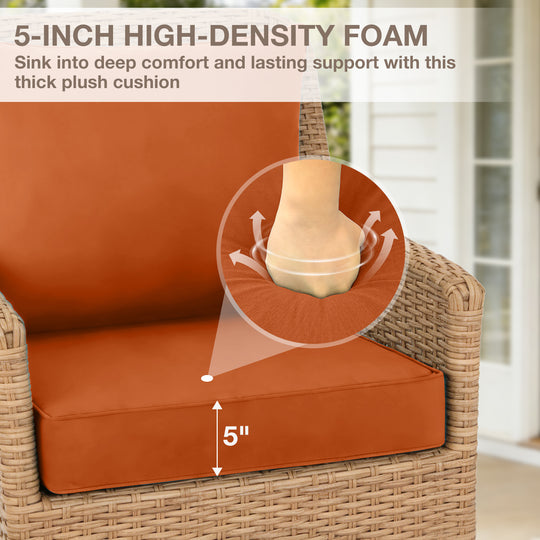 COOS BAY Deep Seat Patio Chair Cushions, 1 Pack