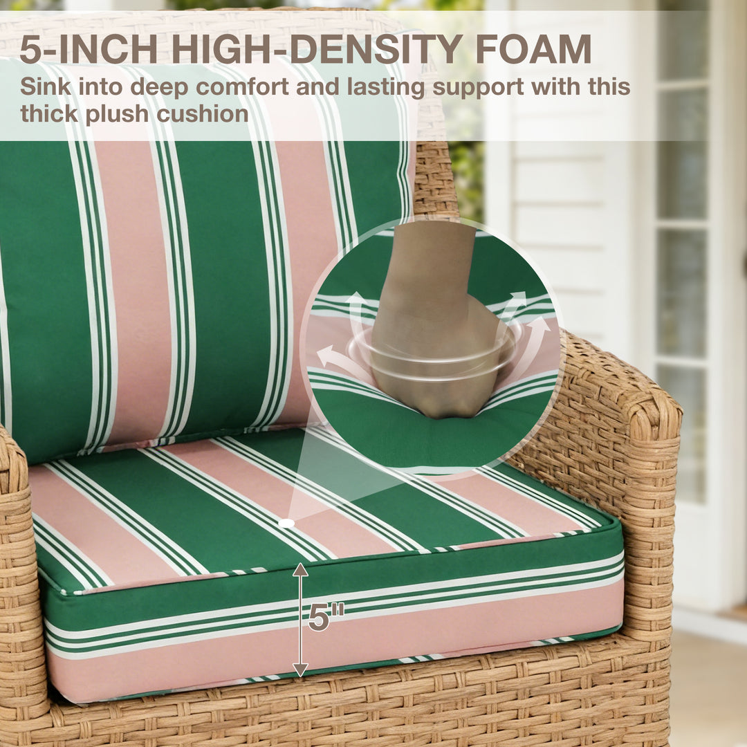 COOS BAY Deep Seat Patio Chair Cushions, 1 Pack