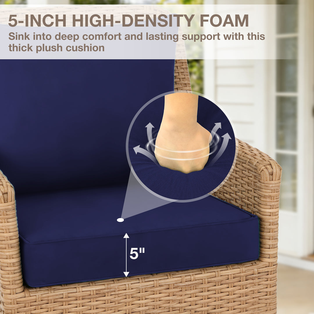 COOS BAY Deep Seat Patio Chair Cushions, 1 Pack