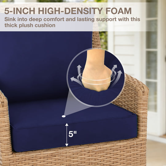 COOS BAY Deep Seat Patio Chair Cushions, 1 Pack