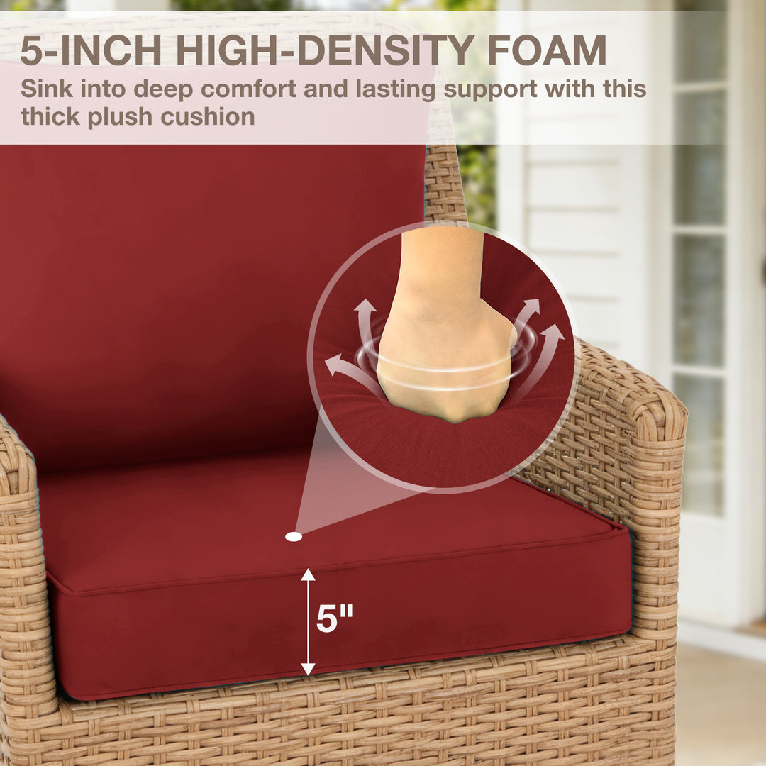COOS BAY Deep Seat Patio Chair Cushions, 1 Pack