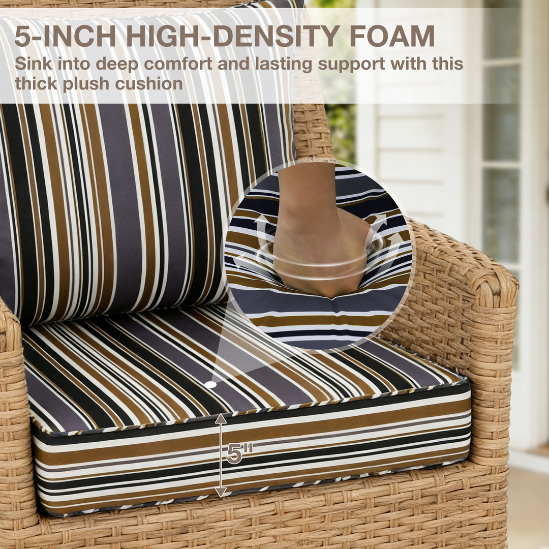 COOS BAY Deep Seat Patio Chair Cushions, 1 Pack