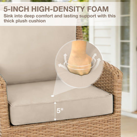 COOS BAY Deep Seat Patio Chair Cushions, 1 Pack
