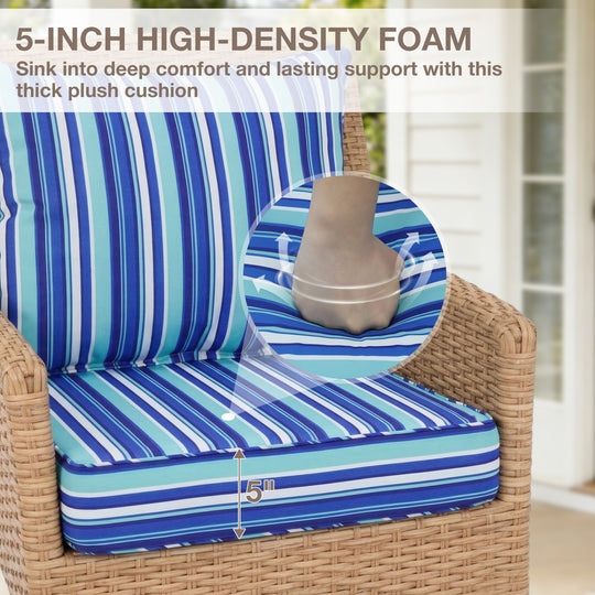 COOS BAY Deep Seat Patio Chair Cushions, 1 Pack