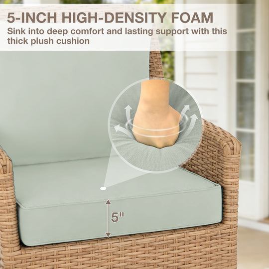 COOS BAY Deep Seat Patio Chair Cushions, 1 Pack