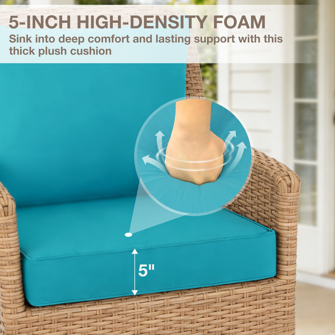 COOS BAY Deep Seat Patio Chair Cushions, 1 Pack