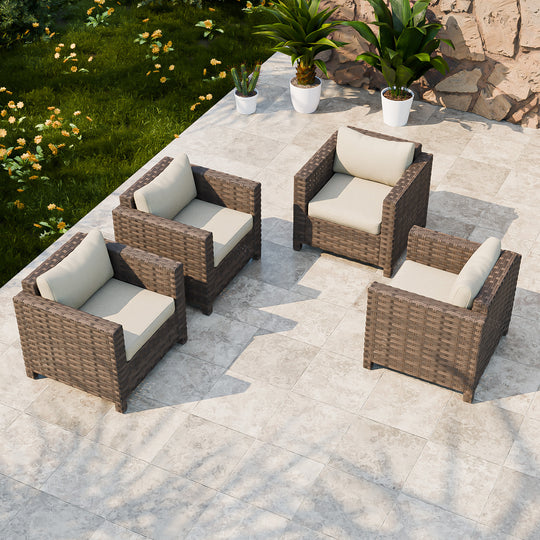 COOS BAY Lanai Chic Outdoor Chair, Set of 1, 2, 4