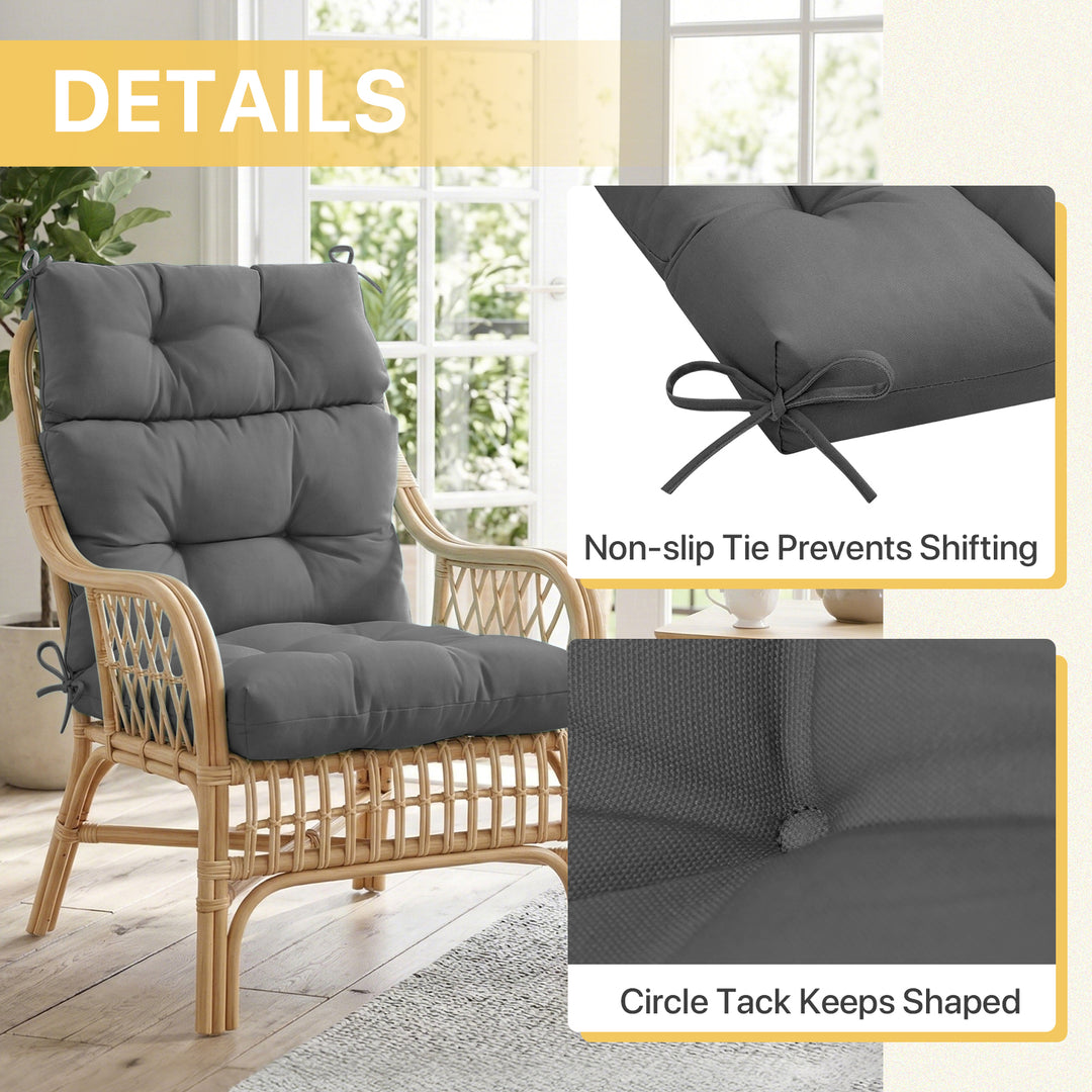 COOS BAY Outdoor Chair Cushions High Back 46x22 Inch, 2 Pack