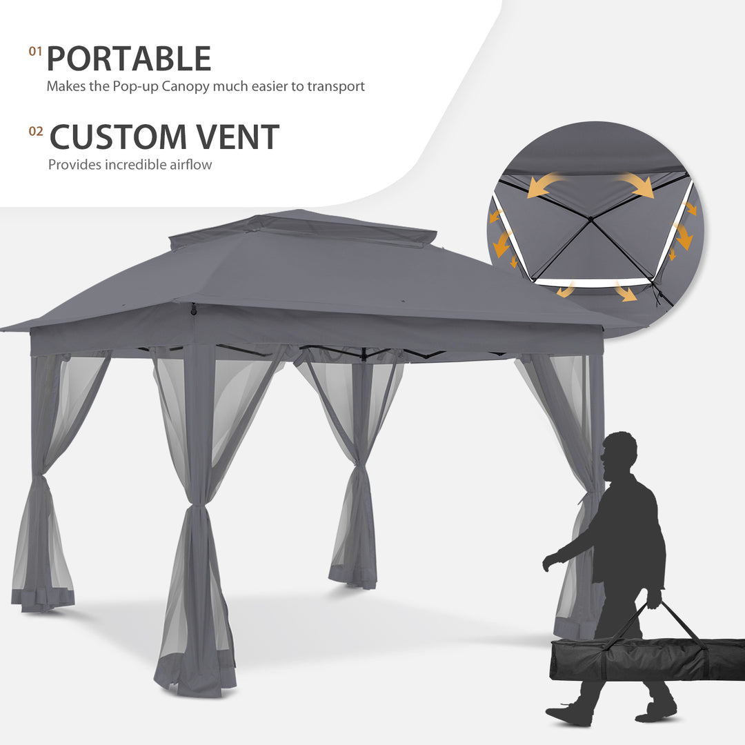 COOS BAY 11x11 Pop Up Gazebo with Mesh Netting