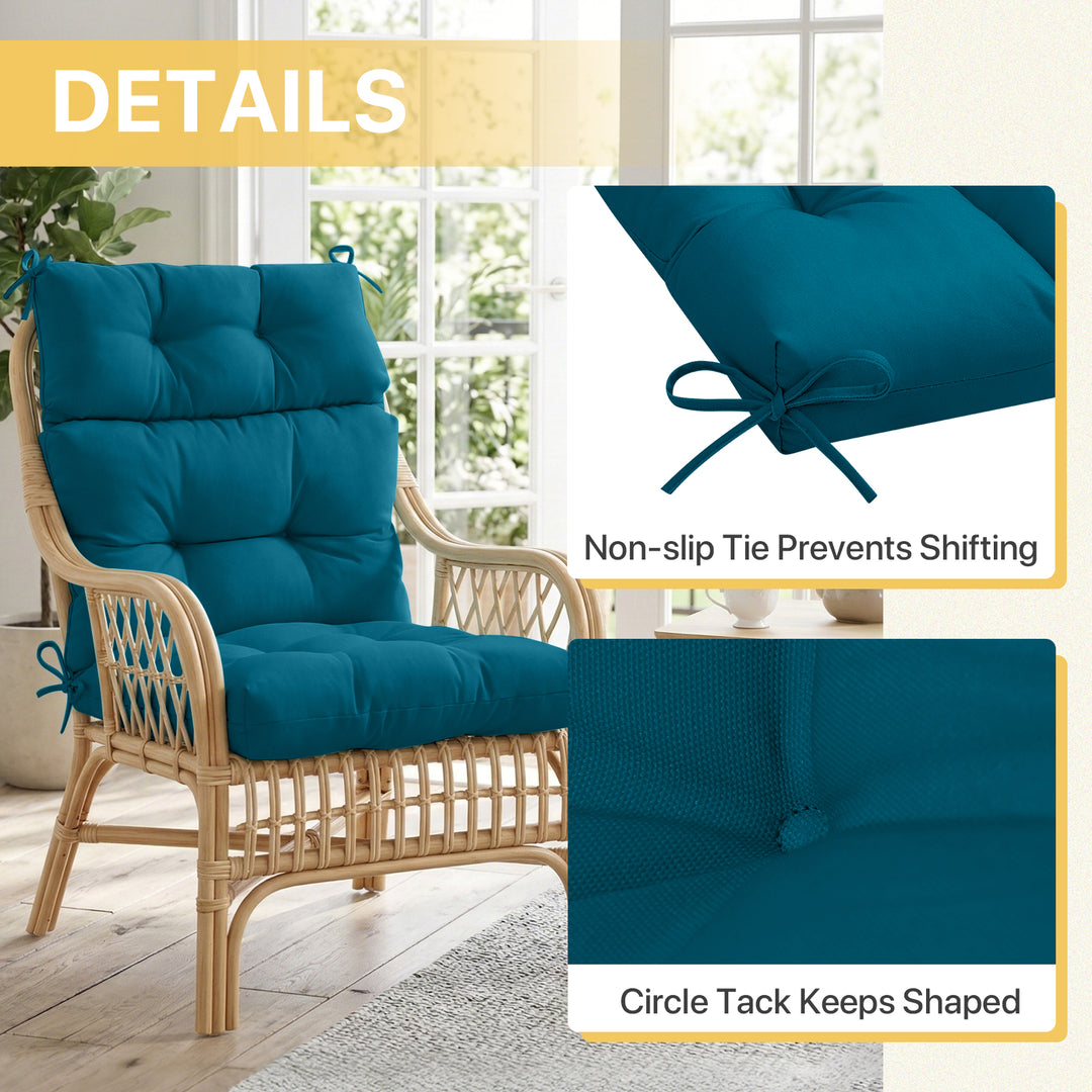 COOS BAY Outdoor Chair Cushions High Back 46x22 Inch, 2 Pack