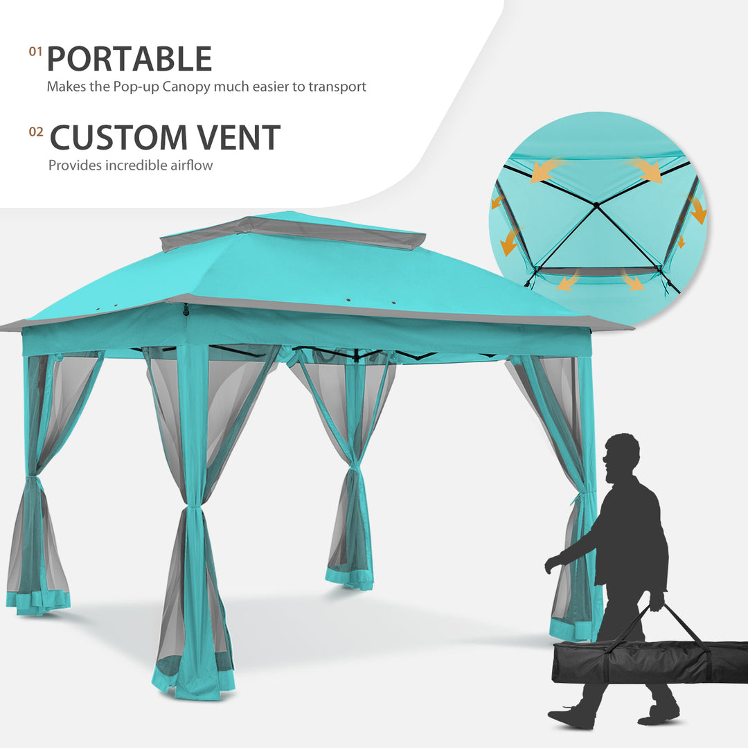 COOS BAY 11x11 Pop Up Gazebo with Mesh Netting