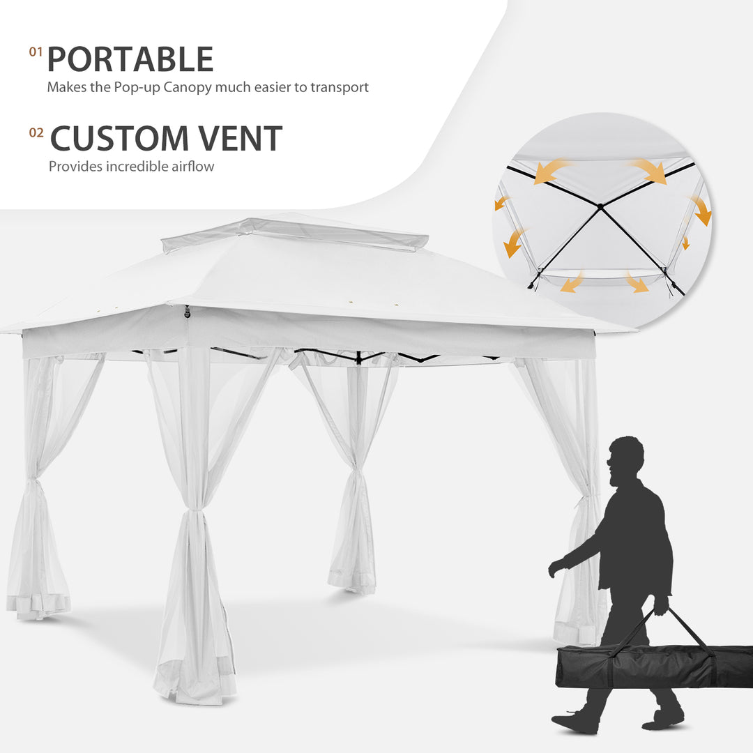 COOS BAY 11x11 Pop Up Gazebo with Mesh Netting