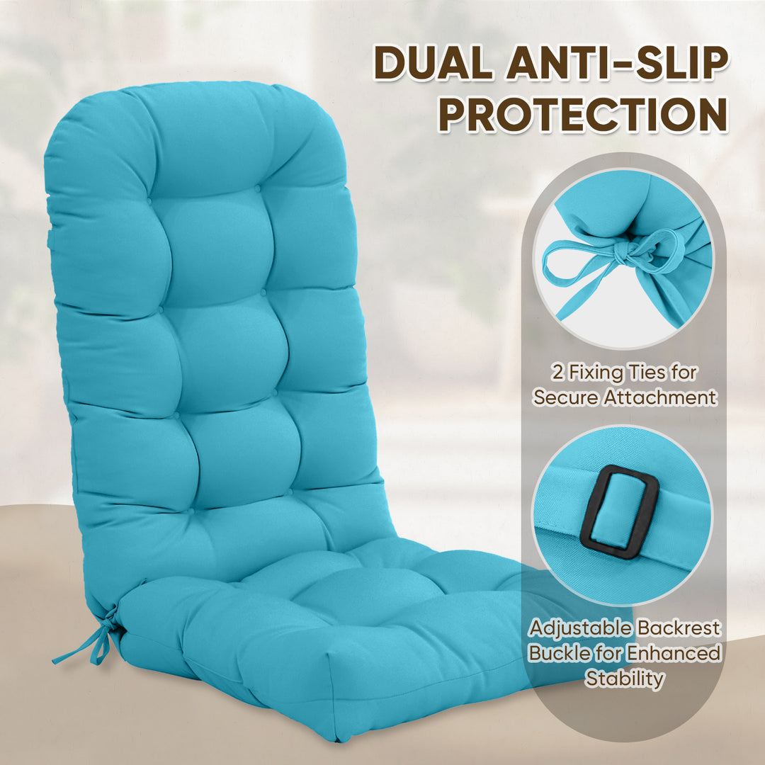 COOS BAY High Back Adirondack Chair Cushions, 49x20x5, Set of 2