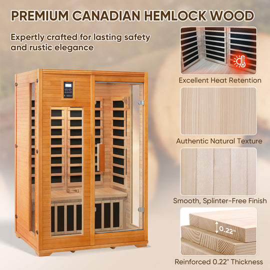 COOS BAY 1-2/2 Person Far Infrared Sauna