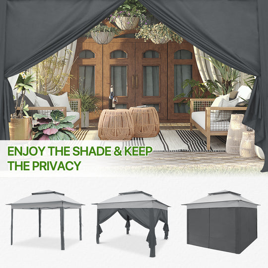 COOS BAY 11x11 Pop Up Gazebo with 4 Sidewalls