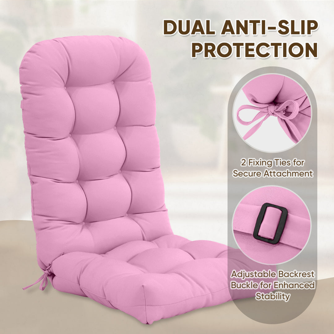 COOS BAY High Back Adirondack Chair Cushions, 49x20x5, Set of 2