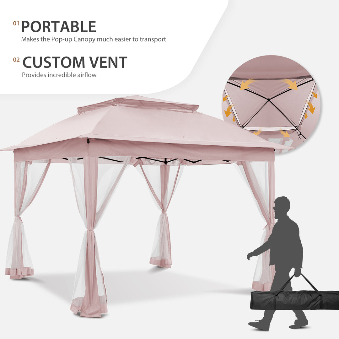 COOS BAY 11x11 Pop Up Gazebo with Mesh Netting