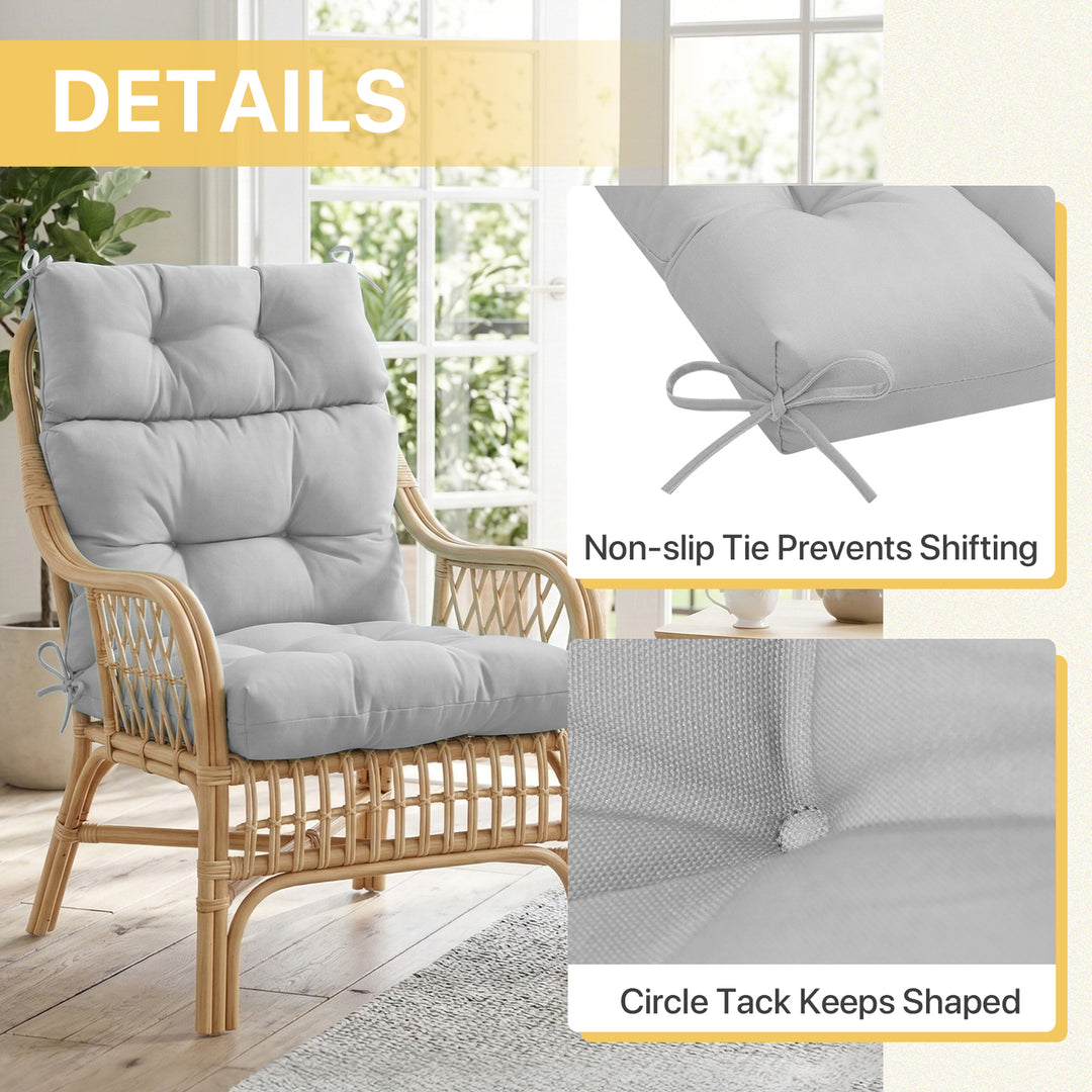 COOS BAY Outdoor Chair Cushions High Back 46x22 Inch, 1 Pack