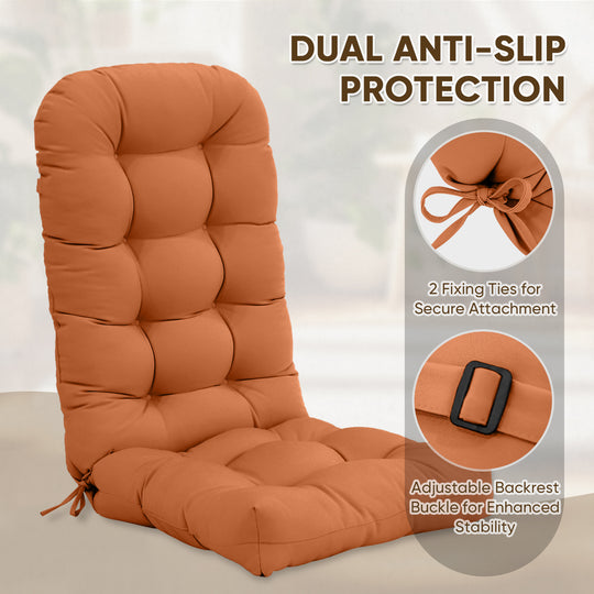 COOS BAY High Back Adirondack Chair Cushions, 49x20x5, Set of 2