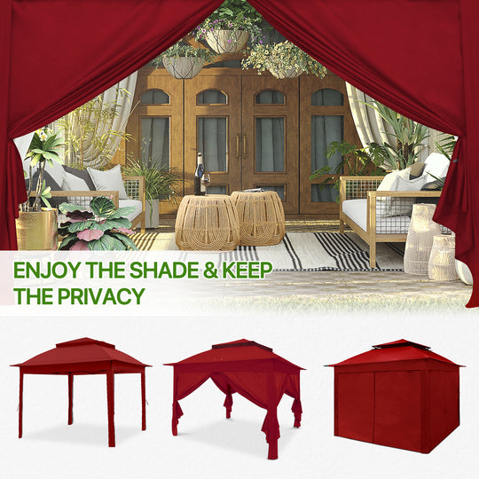 COOS BAY 11x11 Pop Up Gazebo with 4 Sidewalls