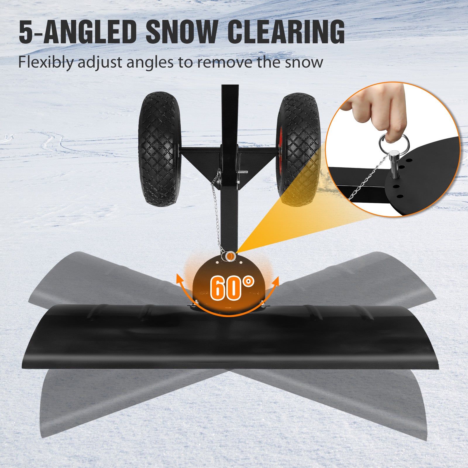 COOS BAY Wheeled Snow Shovel for Driveway – COOS BAY Outdoors