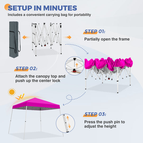 10x10 Pop Up Canopy Tent , 10x10 Base 8x8 Top